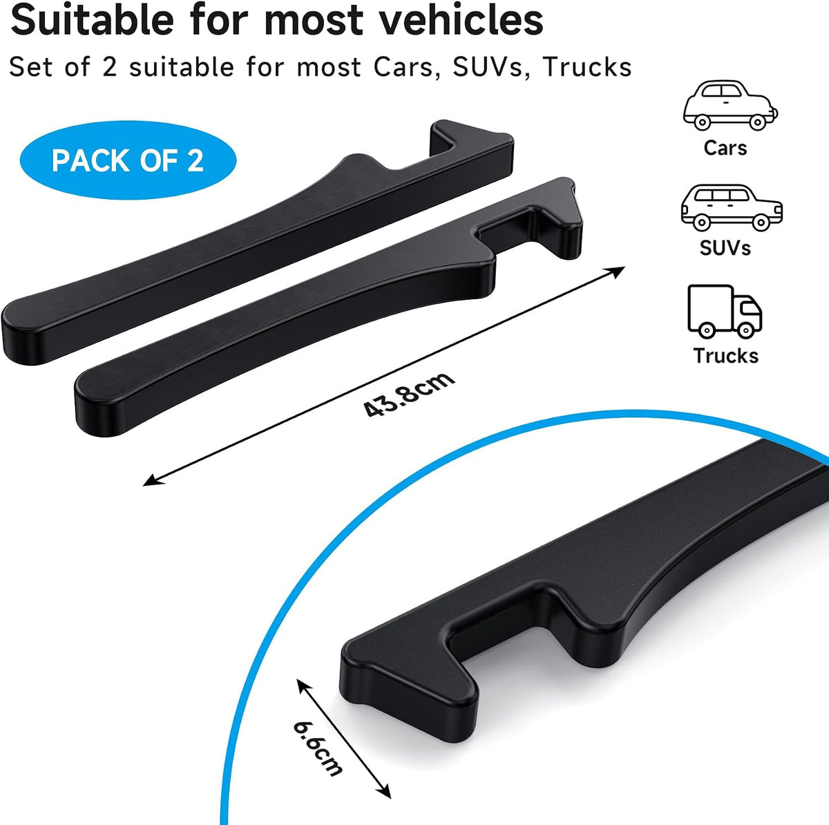 Car Seat Gap Filler Organizer Soft Foam Strip Seat & Console Gap Blocker