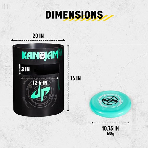 Kan Jam Original Disc Toss Game - Includes 2 Disc Golf Basket Retrievers & 1 Disc Golf Disc | Outdoor Fun