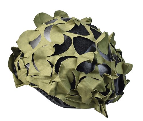 Breathable Mesh Camo Tactical Helmet Cover Outdoor Airsoft Paintball Tactical Gear Fast Helmet Cover in Size M/L (Net Green)