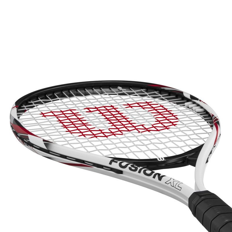 Wilson Fusion XL Tennis Racket, Aluminium, Head-Light (Grip-Heavy) Balance, 291 g, 69.9 cm Length, Red