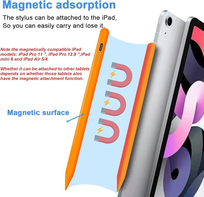Stylus Pens for Touch Screens Power-Display Tablet Pen POM Tip Magnetic Digital