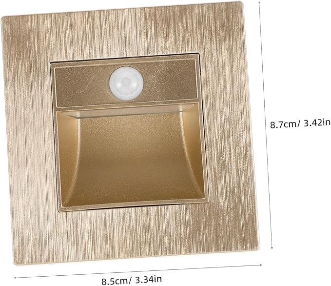 Motion Sensor Step Light Sleek Embedded Led Stair Lights for Use Soothing Warm Illumination for Aisles Staircases Hallways Versatile Safety Lighting
