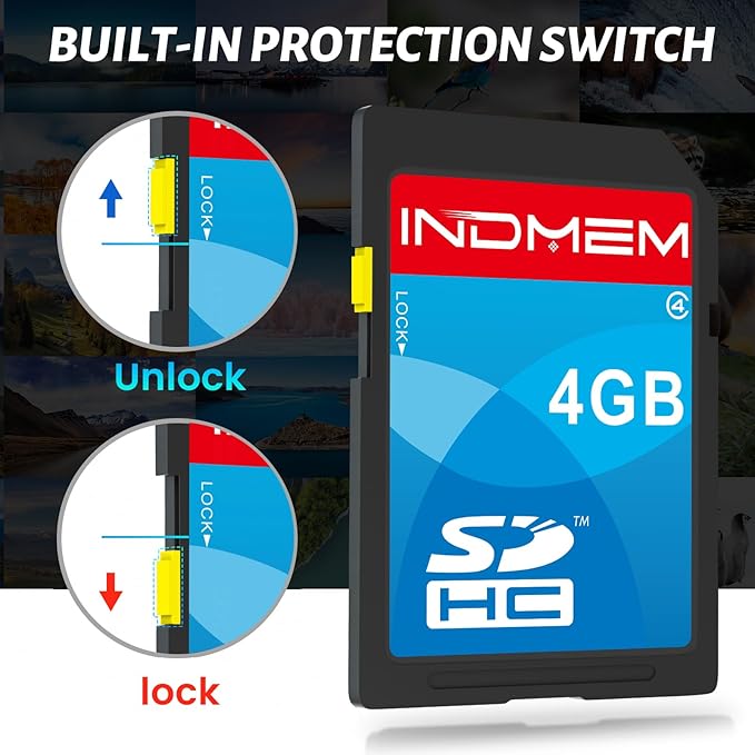 SD Card 4GB, 8 Packs Class 4 4GB Flash Memory Card MLC Standard Secure Digital