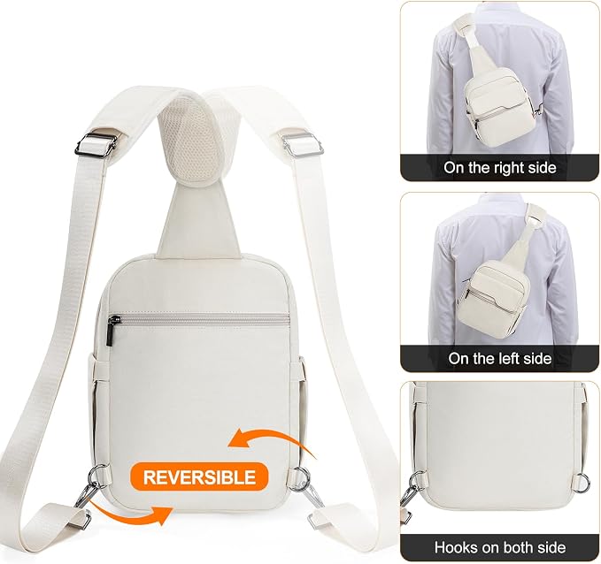 Cwatcun Camera Bag Small Compact Camera Sling Case, Waterproof Canvas Crossbody
