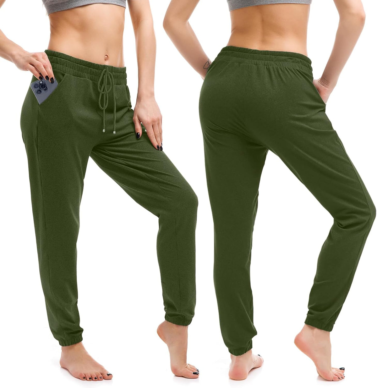 Walifrey Women's Joggers - Comfortable Drawstring Sweatpants with Pockets for Gym & Lounging