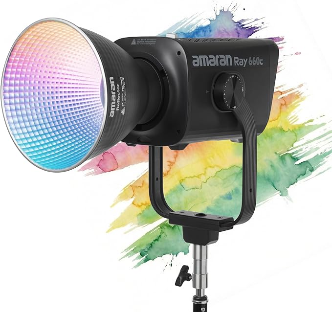 Amaran Ray 660c Full Color COB LED Video Light, 660W Powerful Studio Light