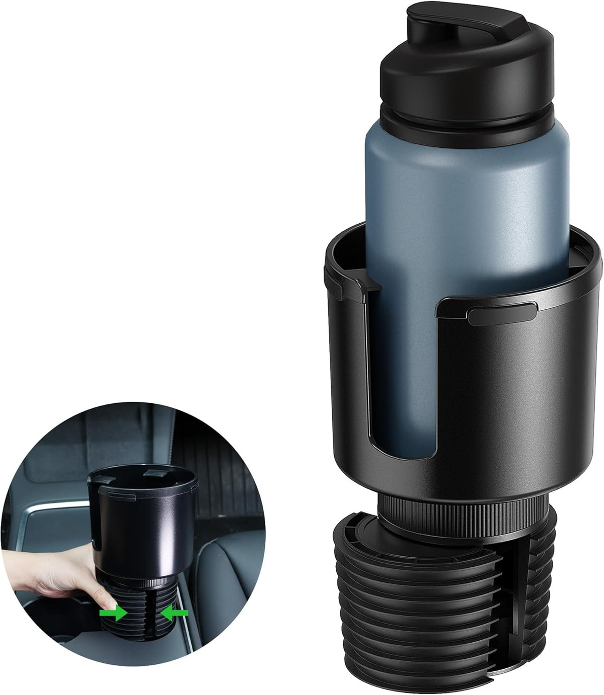 Sagruila Car Cup Holder Expander for Large Bottles, Big Cup Holder for Car