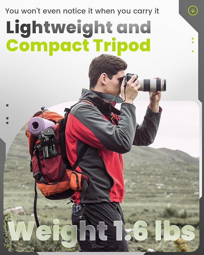 CAMBOFOTO 30"-Camera-Tripod, Porfessional Aluminum Heavy Duty Tripod Stand
