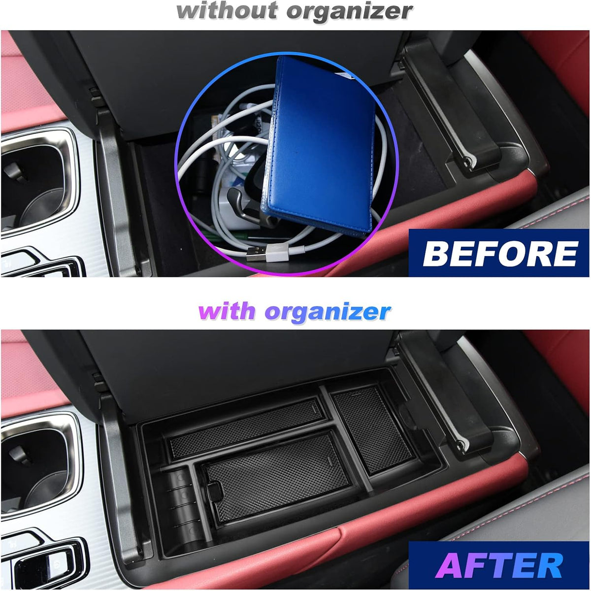 SXCY for 2023 2024 2025 2026 Lexus RX 350 Center Console Organizer