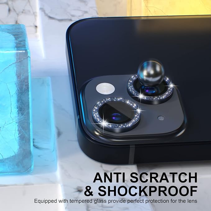 Choiche Compatible for iPhone 14 /iPhone 14 Plus Camera Lens Protector Bling