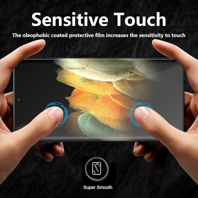 2+2 Pack Tempered Glass for Samsung Galaxy S21 Ultra Outer Screen Protector
