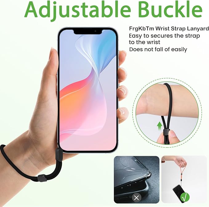 FrgKbTm Hand Wrist Strap Lanyard, Adjustable Nylon Colorful