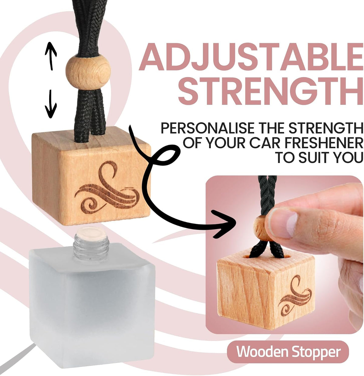 Inspired by La Vieda Bella Car Air Freshener for Women | Long Lasting Luxury Diffuser | Automotive Scent Perfume | Vent Clip Air Freshener | Odor Eliminator Technology | Ladies Car Diffuser Scents 8ML