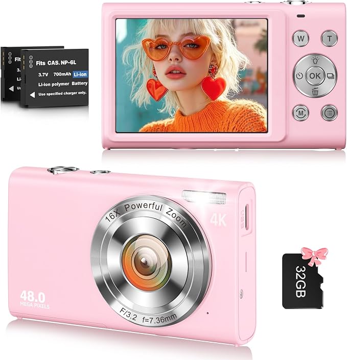 Digital Camera, 4K Vlogging Camera