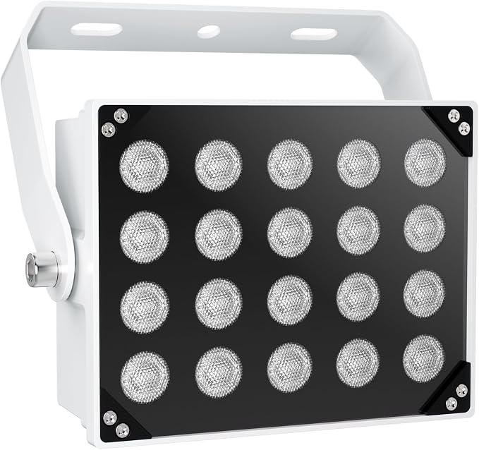 Univivi IR Illuminators 20 LEDs 850nm Long Range Illuminator 90 Degree Wide