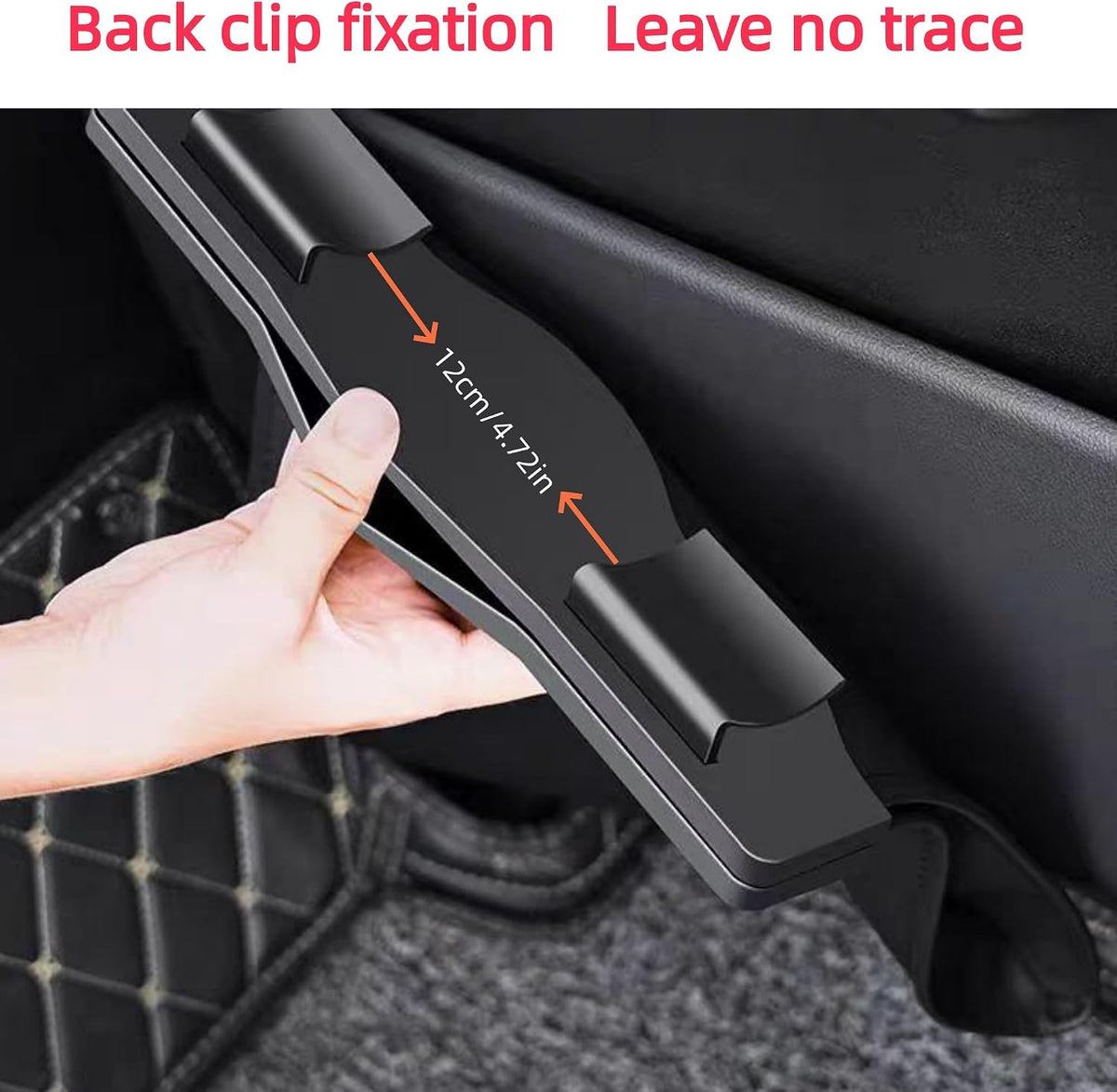 Car Leather Trash Bag Smart LED Waterproof Organizer Storage Garbage Can (Red)