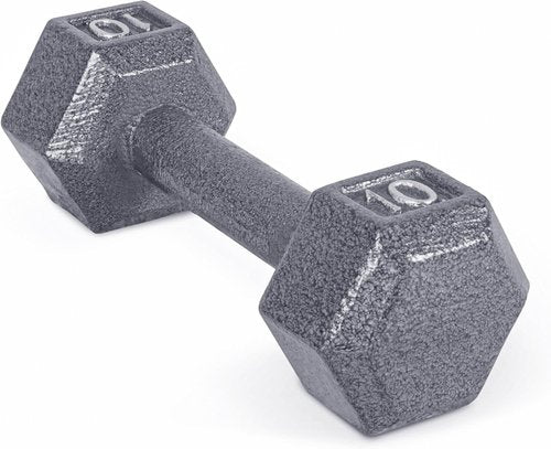 CAP Barbell Cast Iron Hex Dumbbell - Durable Weight Training Equipment | Multiple Sizes Available