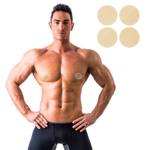Geyoga 200 Pcs Nipple Covers for Men Anti-chafing Mens Nipple Tape Guard Pasties for Running Sports