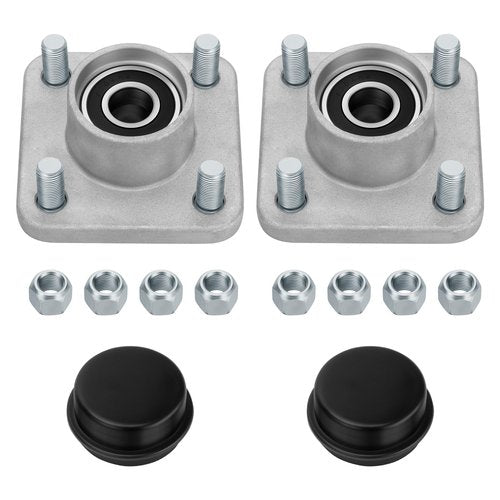 JAVIK 2 Pcs Front Wheel Hub Assembly with Bearings Compatible with Club Car DS & Precedent & Electric Golf Carts 2003-up OEM# 102357701 1023577-01 102353201