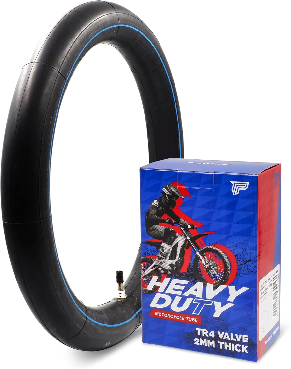 PIVOTRAX Heavy Duty Inner Tube 3.00-12 | 2mm Thickness with TR4 Valve for Honda, Suzuki, Kawasaki, Yamaha