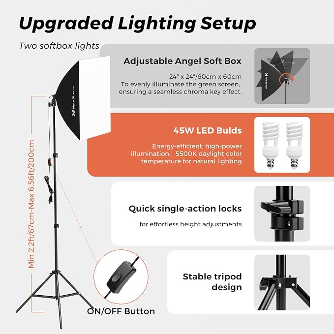 NearStream VK40 Professional Photography Lighting Kit