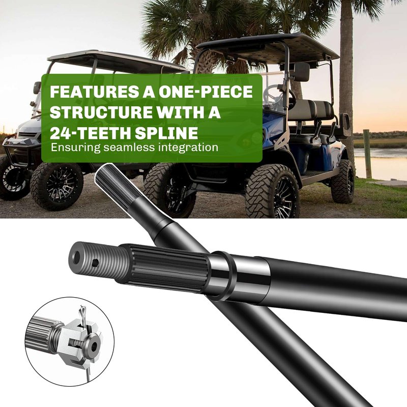 seosstt for 1994-2013 EZGO TXT Medalist Electric Golf cart Rear axle, Suitable for Golf cart Driver Side and Passenger Side Rear axle, can Replace The Original Factory Number 20377-G11 and 20377-G12