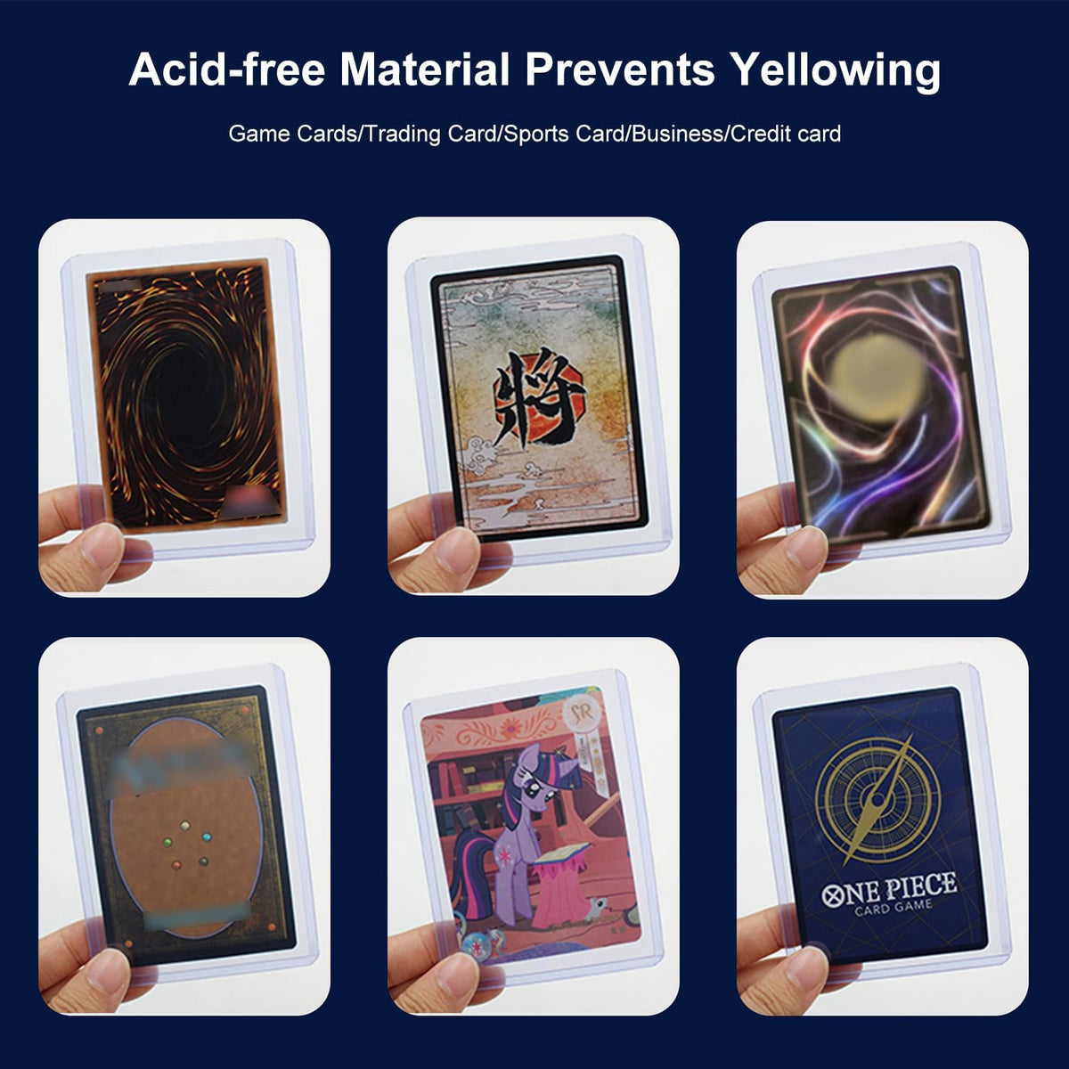 Skiennix 200 Premium Card Sleeves - Archival Quality 35pt Hard Plastic Protectors for Trading Cards | Includes 100 Rigid Toploaders & 100 Penny Sleeves