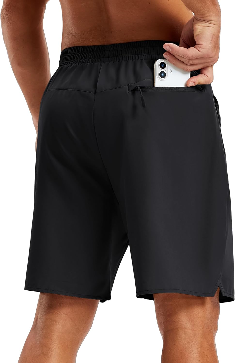 TACVASEN Men's Athletic Workout Shorts - Quick Dry 7" Gym Shorts with Zipper Pockets for Summer Hiking