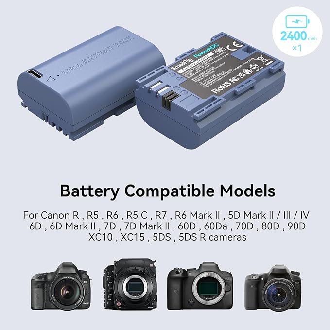 SMALLRIG 2400mAh Repalcement USB-C Battery
