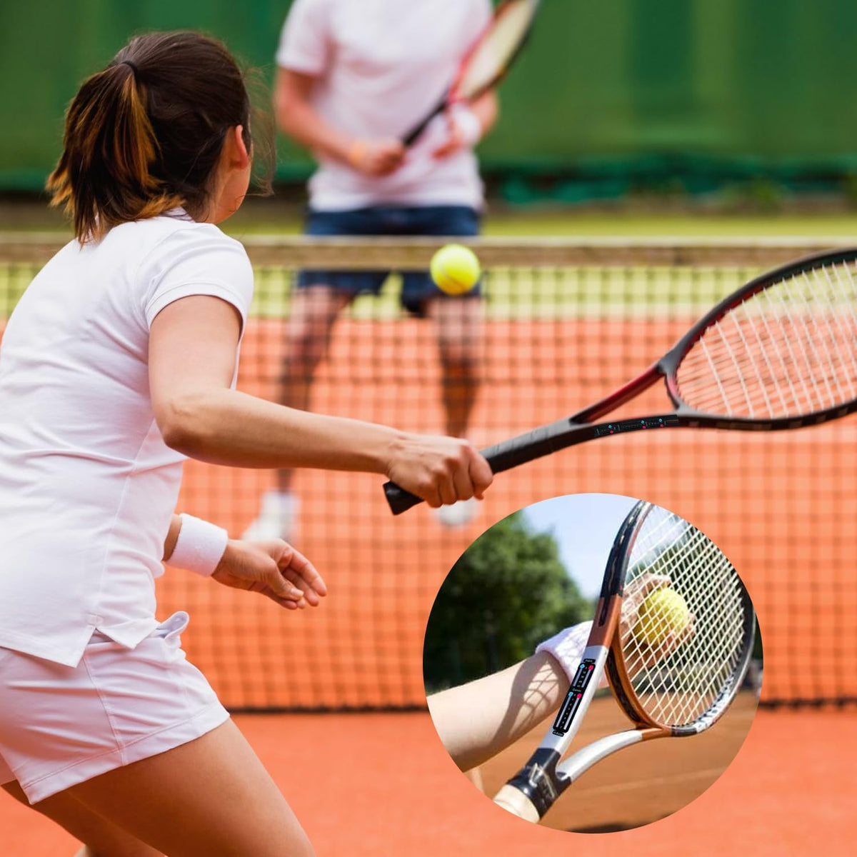 Uniharpa Portable Tennis Racket Scorekeeper - Lightweight Mini Scoreboard for Easy Point Tracking | 1.9g