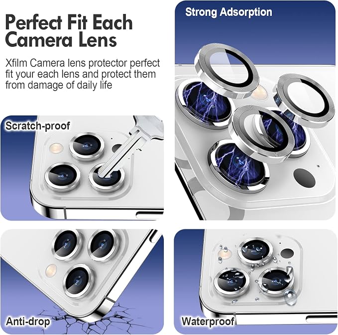 for iPhone 14 Pro/14 Pro Max Camera Lens Protector Bling, 9H Hardness