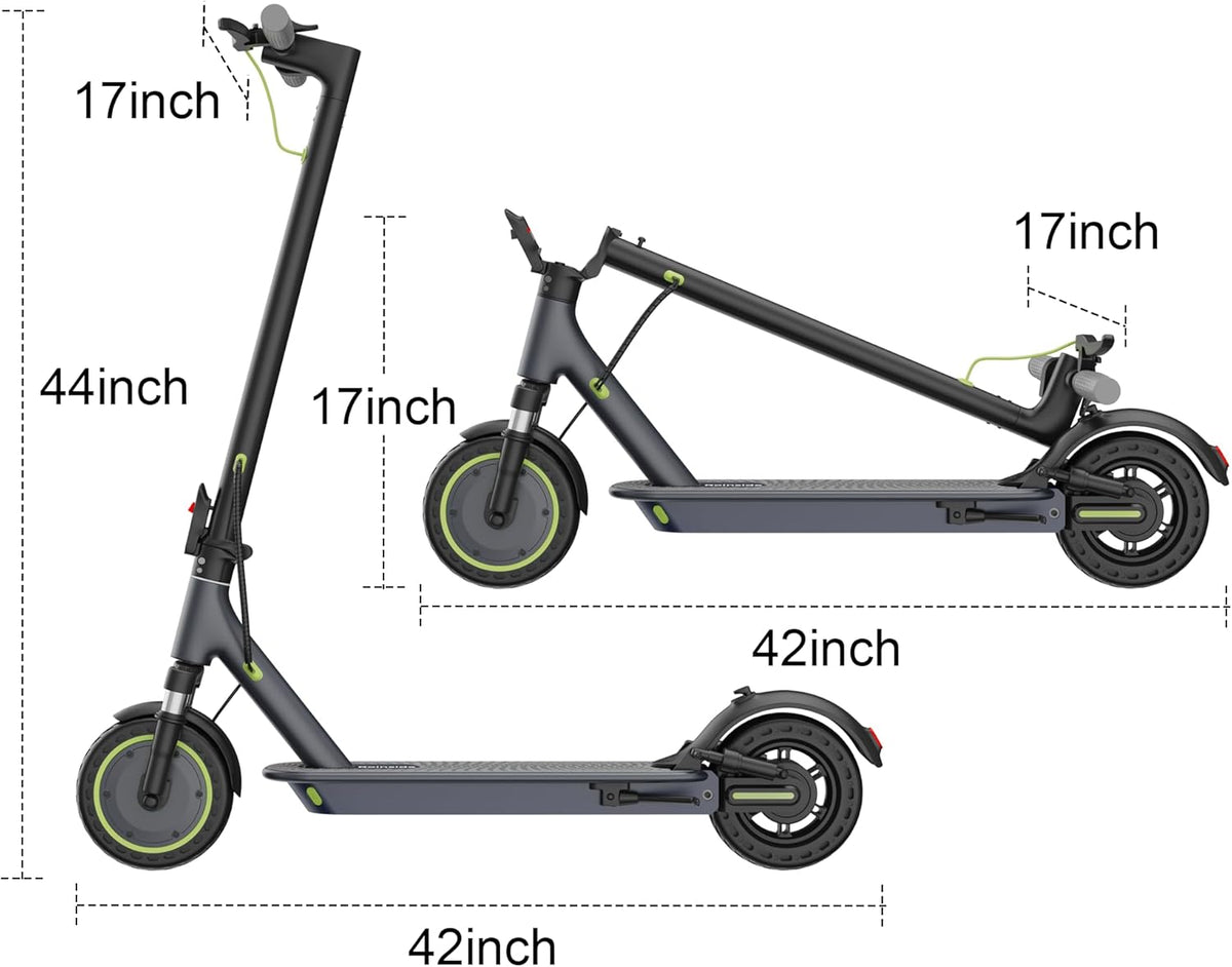 Roinside Electric Scooter - High-Speed 350W/500W Motor | Long-Range Up to 62 Miles | Foldable Design