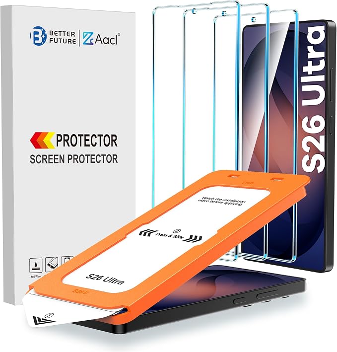 AACL 3-Pack for Samsung Galaxy S26 Ultra Screen Protector Tempered Glass