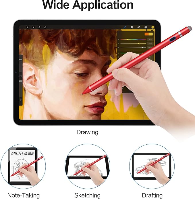 Active Stylus Pens for Touch Screens, Active Pencil Smart Digital Pens Fine