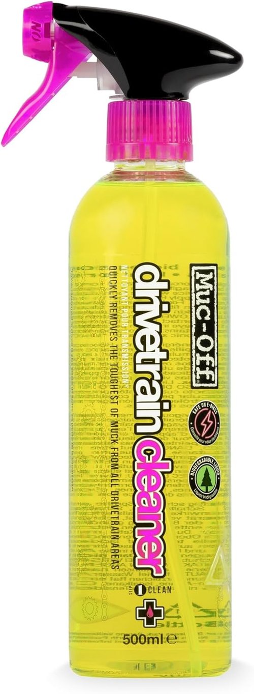 Muc-Off Bio Drivetrain Cleaner - Biodegradable Bicycle Chain Degreaser Spray | All Bike Types