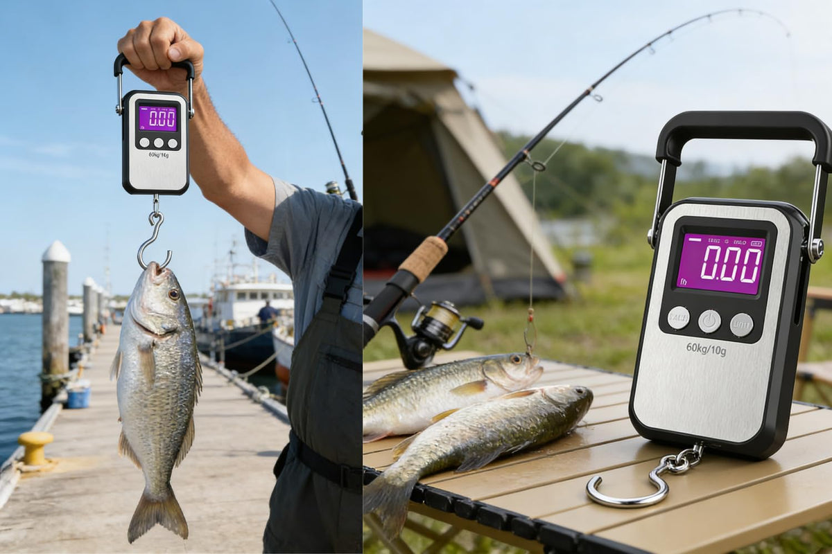Portable Digital Luggage Scale by [Brand Name] - 132lb Capacity | Ideal for Travel & Fishing