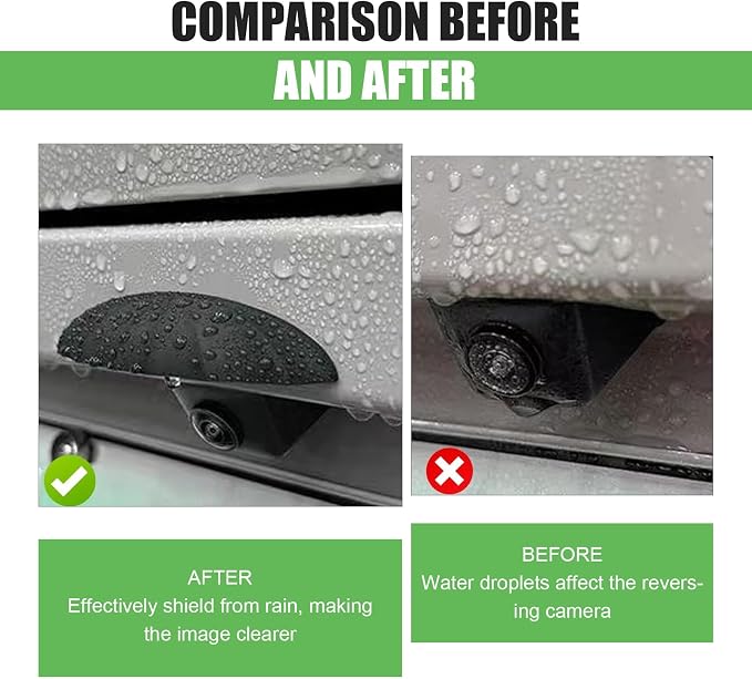 Car Rear View Camera Anti-Rain Cover, Silicone Reversing Camera Protective Cover