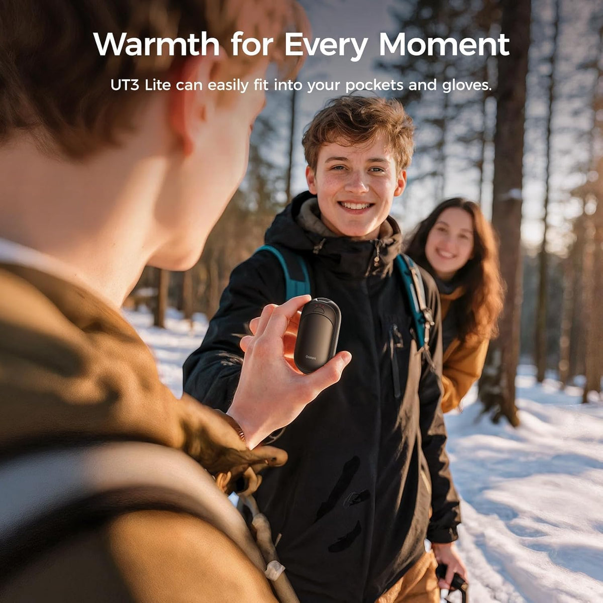 OCOOPA Rechargeable Magnetic Hand Warmers - Pocket-Sized, 3 Heat Settings, Lasts Up to 8 Hours | Ideal for Outdoor Activities
