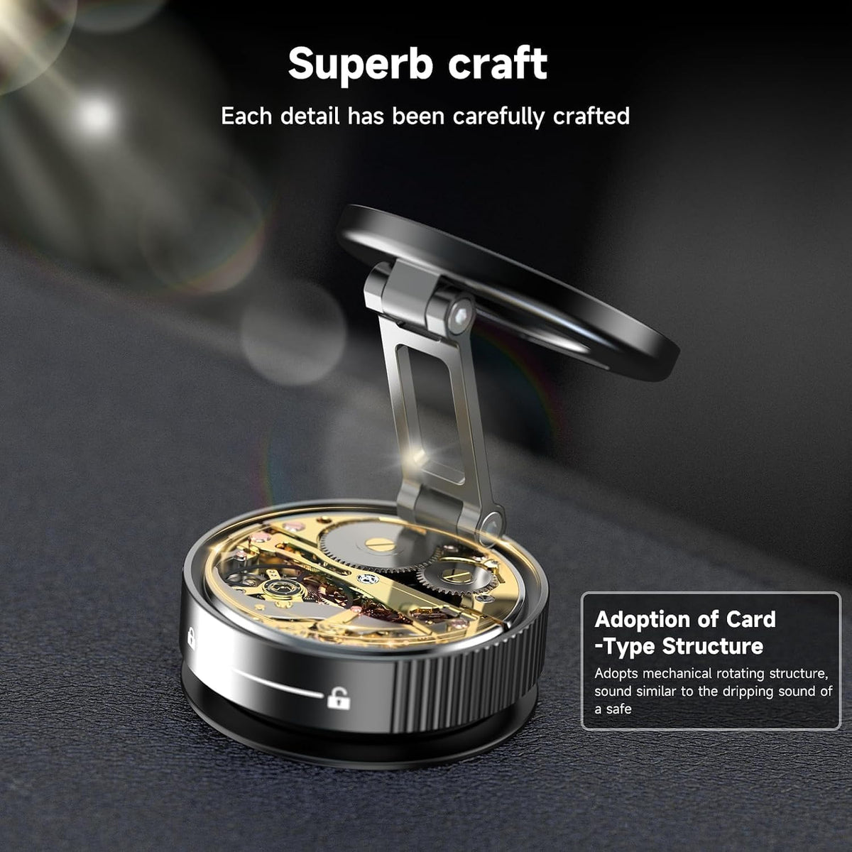 YAOKEEP Magnetic Car Phone Holder, Vacuum Magnetic Phone Mount