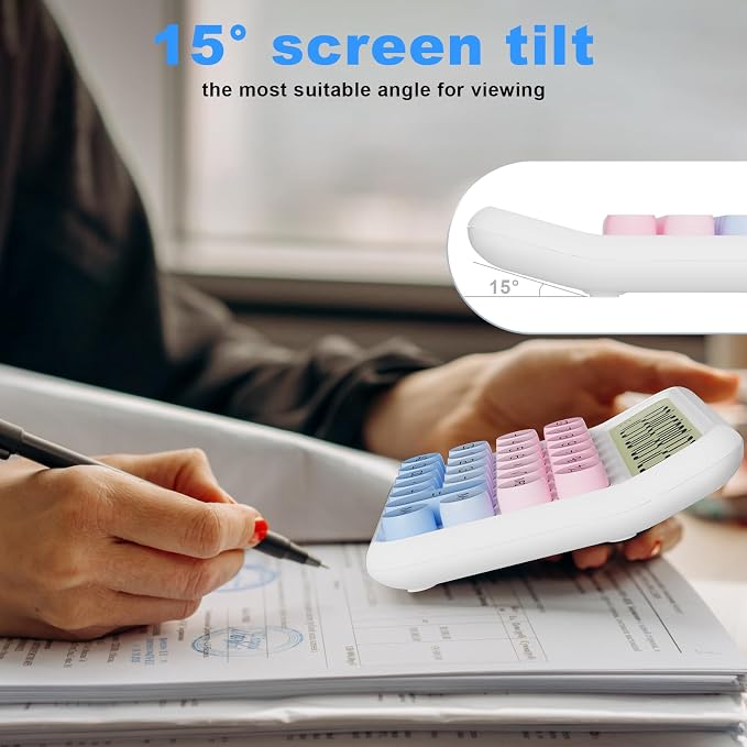 DECKLIT Battery Desk Calculator