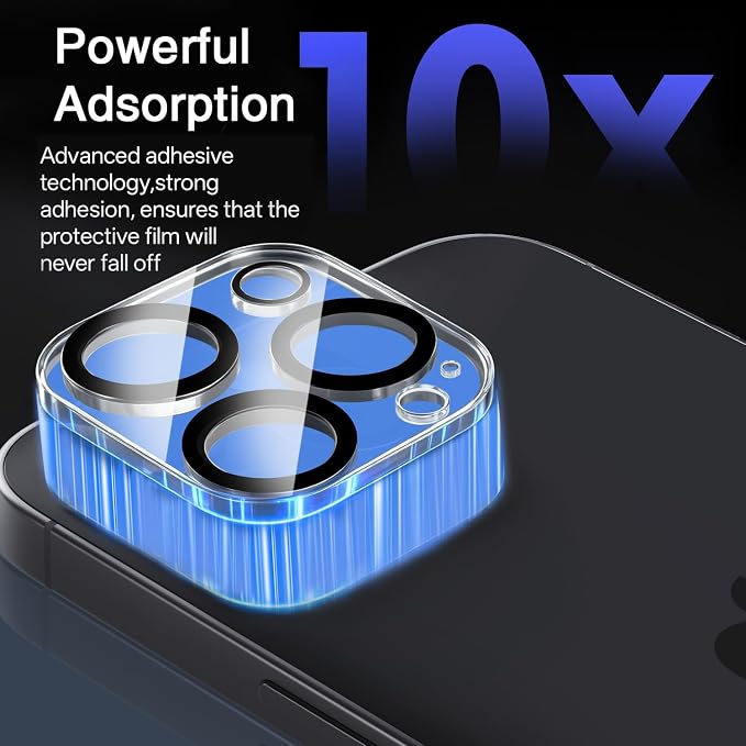 Wiaocit 3 Pack Tempered Glass Camera Lens Protector