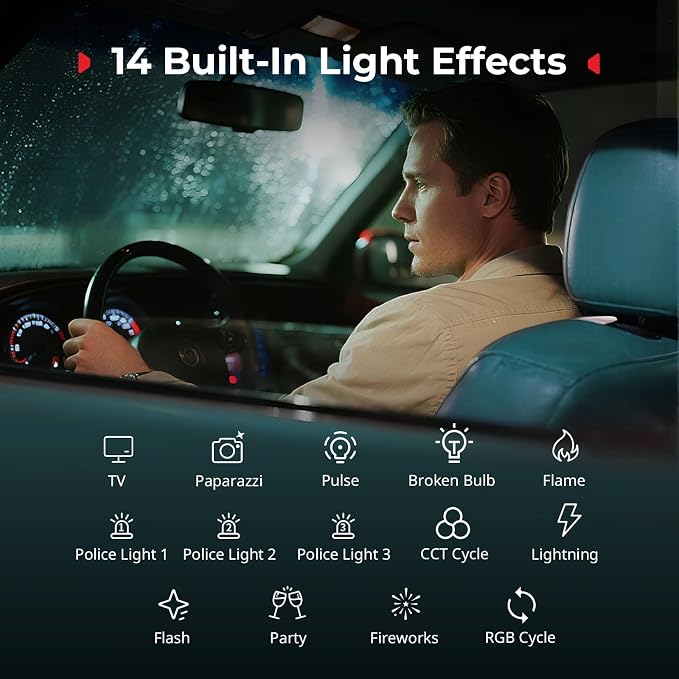 SmallRig RM 40C Mini LED RGB Video Light, 4800mAh Battery, LCD Display