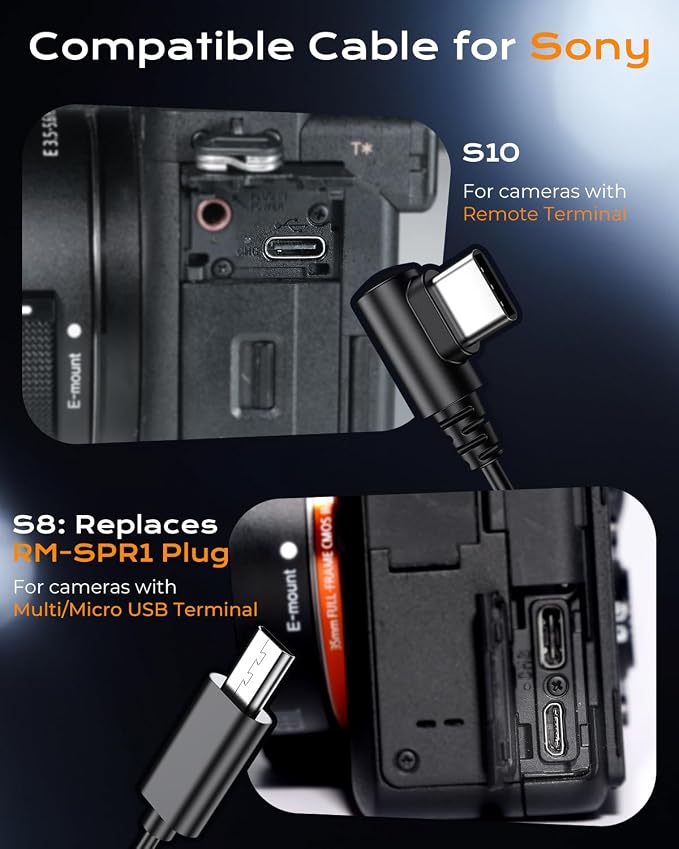 for Sony Camera Rechargeable Remote Shutter Release