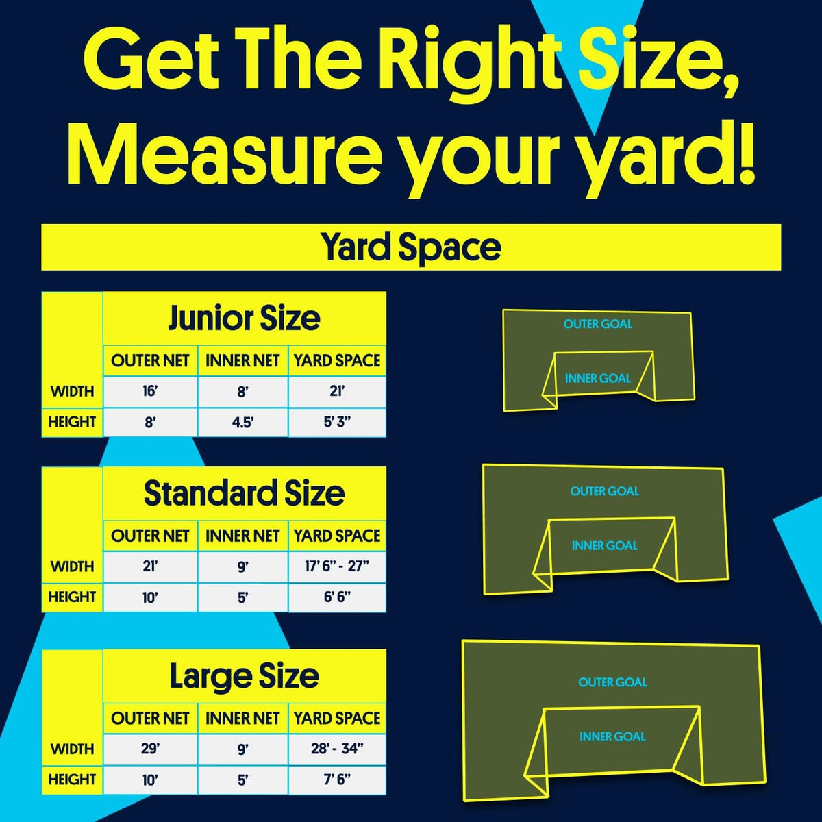 Open Goaaal 3-in-1 Soccer Training Rebounder | Versatile Soccer Goal for Volley & Passing - Outdoor Backyard Sports