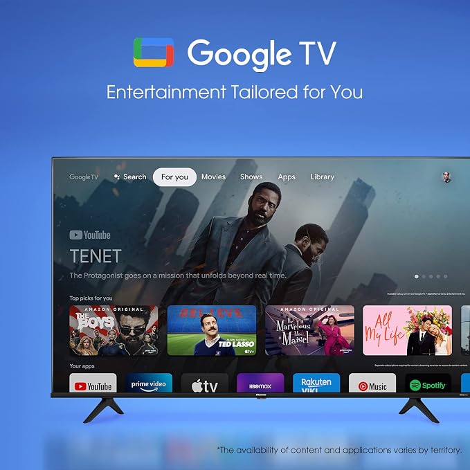Hisense 75-Inch Class A6 Series 4K UHD Smart Google TV with Alexa Compatibility, Dolby Vision HDR, DTS Virtual X, Sports & Game Modes, Voice Remote, Chromecast Built-in (75A6H)