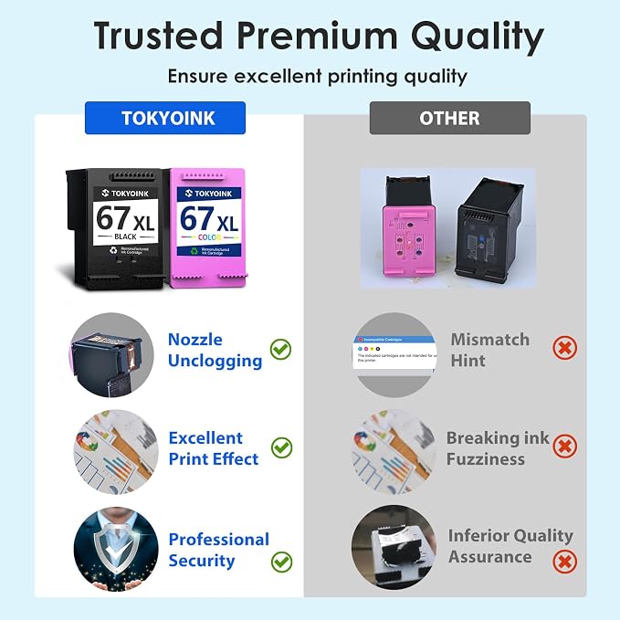 TOKYOINK 67XL Ink Cartridges Compatible