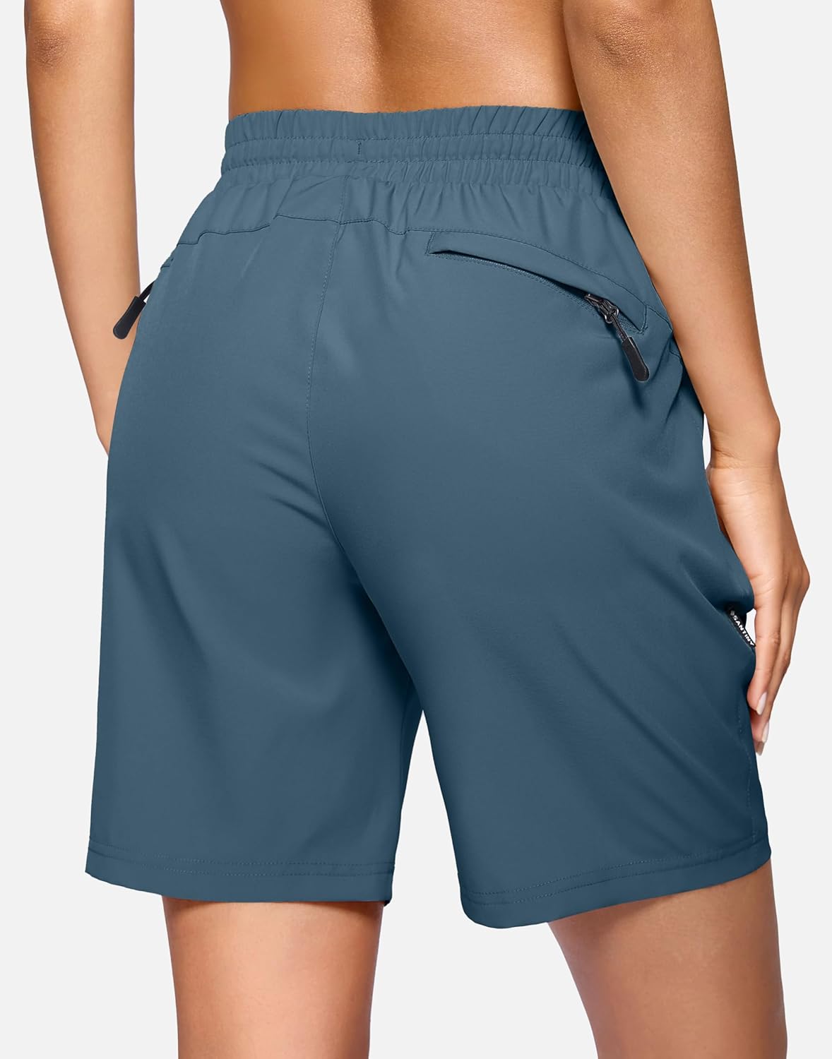 SANTINY Women's Hiking Shorts - Lightweight Quick-Dry with 3 Zipper Pockets | 7''/9'' Sizes