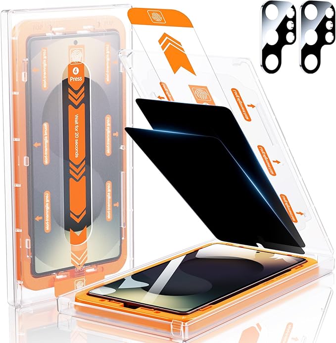 MRGLAS 2+2 Packs for Samsung Galaxy S25 Ultra Privacy Screen Protector 6.9''