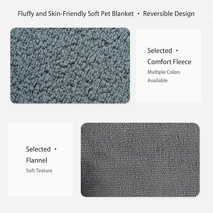 Waterproof Pet Blanket, Lovers Blanket Reversible Plush Sherpa Fleece Furniture Protector for Sofa, Bed & Couch, Liquid & Pee Proof Dog Blanket Cover for Dogs Cats Lovers Couples (Black, XXL(79"x79"))