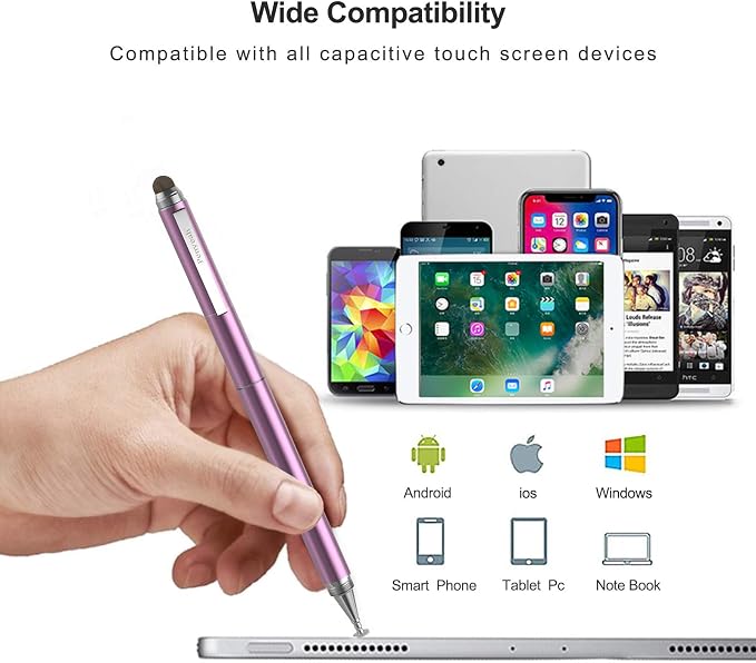Penyeah 4-in-1 Stylus Pen for Touchscreens, Versatile Capacitive Stylus for